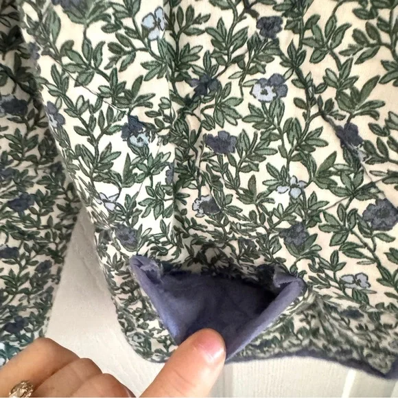 Sergent Major Girls Size 5/6 Quilted Ditsy Floral Barn Jacket Snaps Spring Coat - Picture 10 of 14